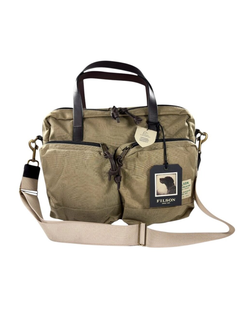 Filson Dryden Briefcase Ducks Unlimited Dry Grass NWT SOLD OUT